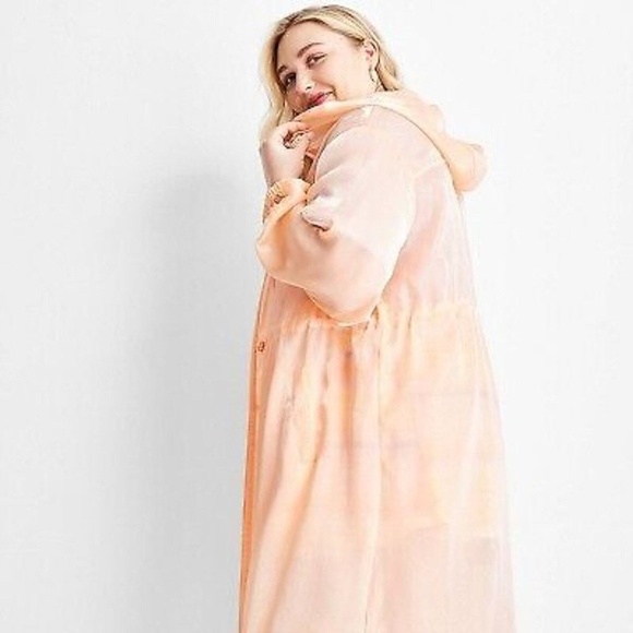 Women's Cinched Waist Hooded Parka
Organza Jacket Future Collective Peach XS - Picture 5 of 16